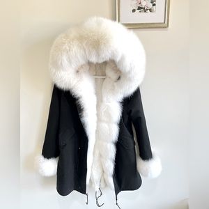 Real Fur Long Parka Winter Jacket
